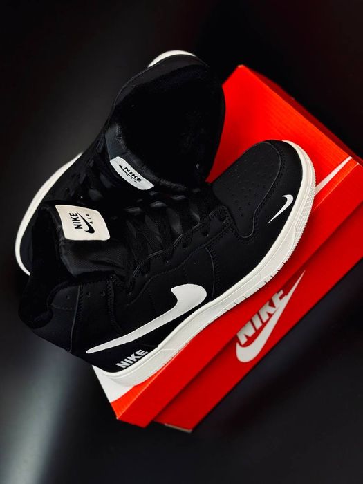 Мужские кроссовки Nike Черные зимние кросівки чоловічі Найк