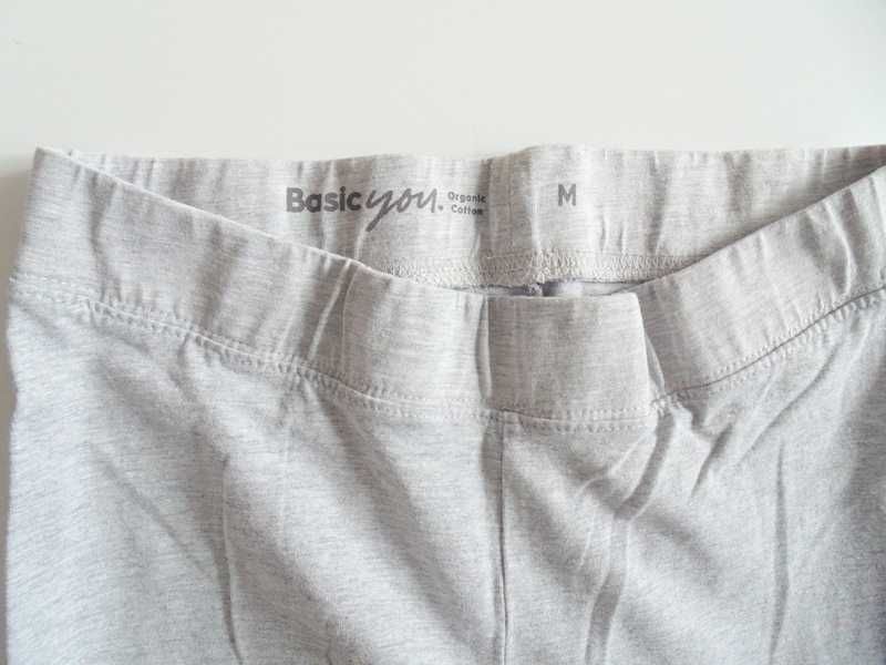 Basic You popielate legginsy damskie 3/4 długość - S/M