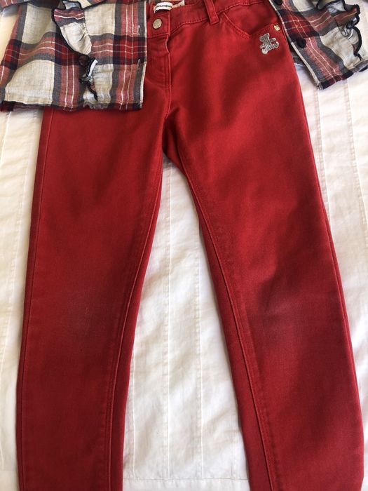 Conjunto 4 anos calcas LuluCastagnette e blusa gémo