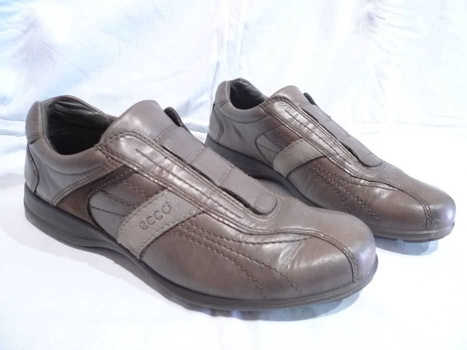 ECCO  r.42/27,5cm Półbuty skórzane wsuwane mokasyny buty
