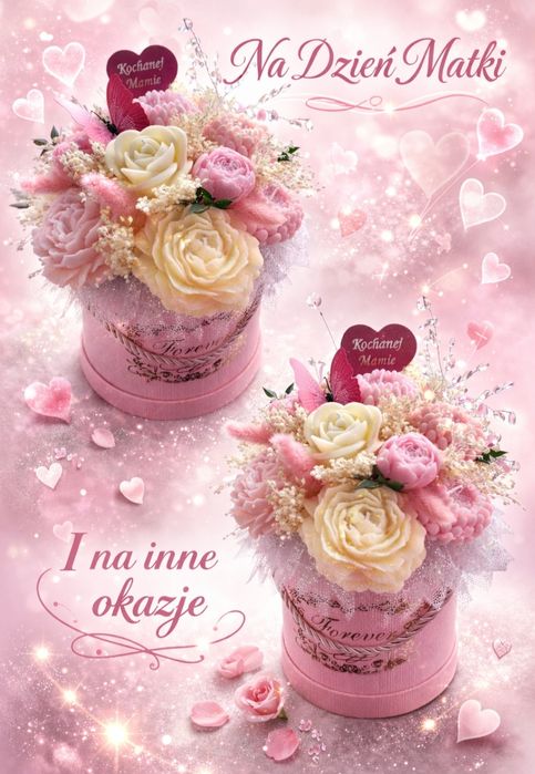 Flower box  ze świec sojowych