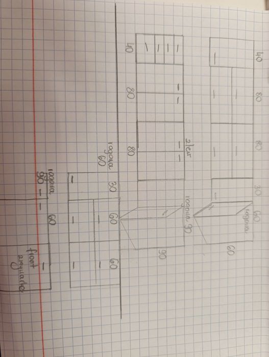 Meble kuchenne okap, mikrofala, zlew