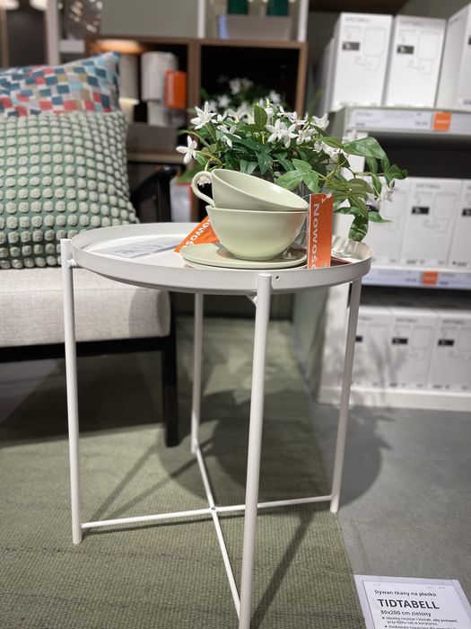 Gladom Ікеа чорний стіл піднос, столик для вітальні, журнальний