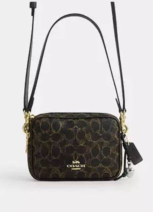 Сумка  Оригінал Coach Mini Carey Crossbody Bag In Loved Signature Canvas