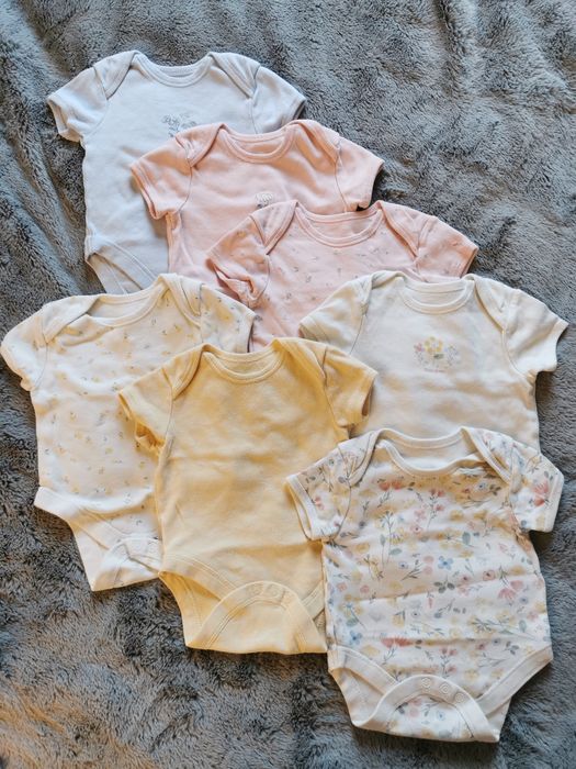 Zestaw body na krótki rękaw rozmiar 62-68