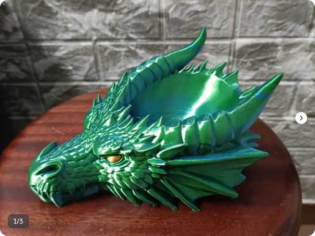 Taça Cabeça de Dragão Verde