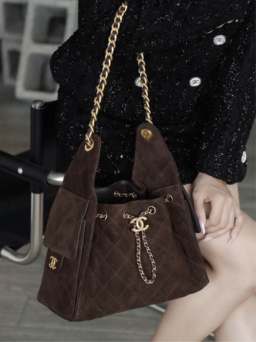 Шкіряна сумка Chanel 25 hobo bag оригінальна якість