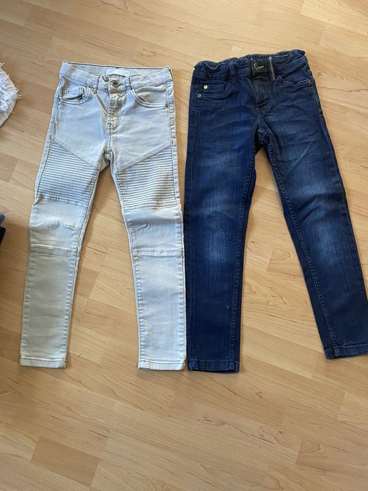 Jeansy r.128 chlopięce