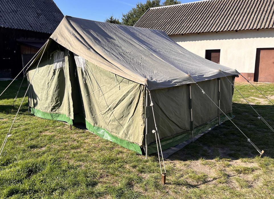 Namiot wojskowy 6 osobowy 3.9 x 2.8 m N6 harcerstwo biwak survival