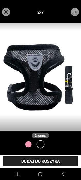 Wytrzymałe szelki dla psa