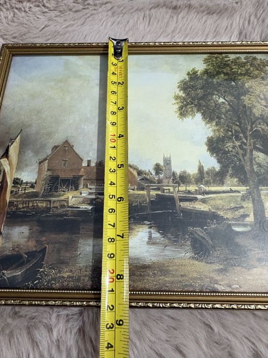 przedstawiający dzieło zatytułowane "Dedham Lock and Mill"