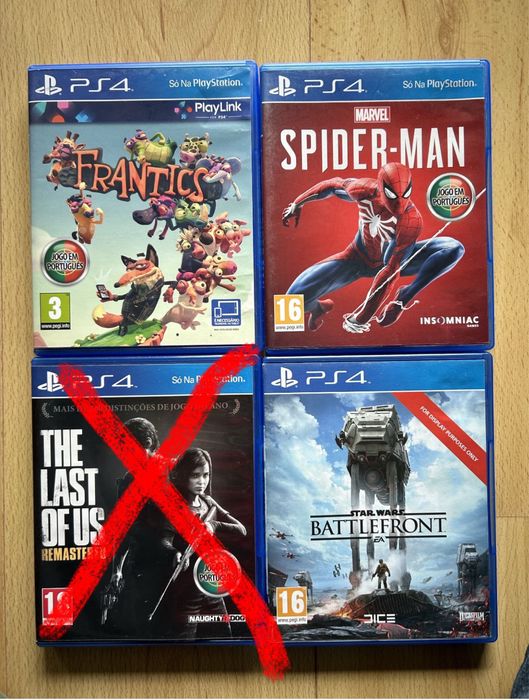 Lote de jogos para PS4