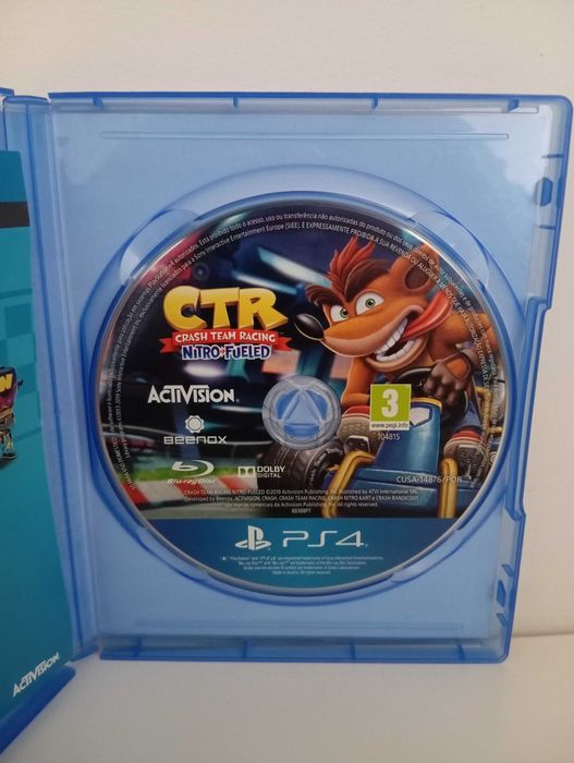 CTR Crash Team Racing nitro fueled, PS4 PlayStation 4 (retomo jogos)