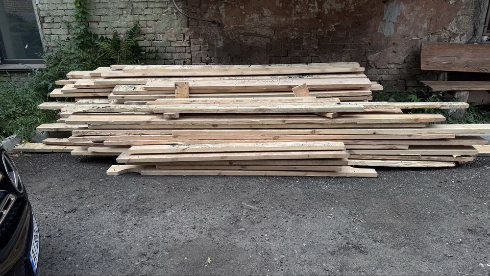 Продам доску б/у сосна 40х150х2000/1000/500