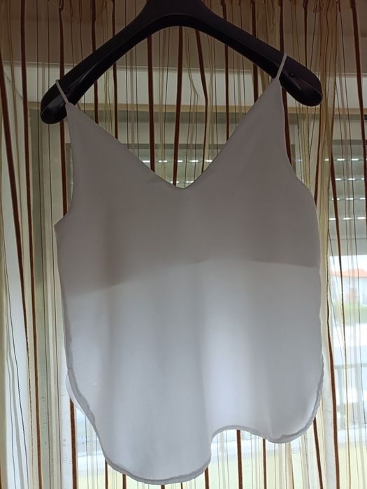 Top branco alças