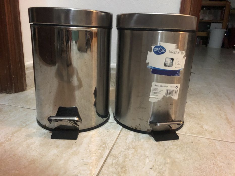 2 Baldes inox  3 litros