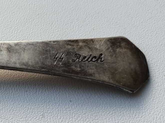 Вилка столовая немецкая клеймо ss - reich германия рейх вермахт