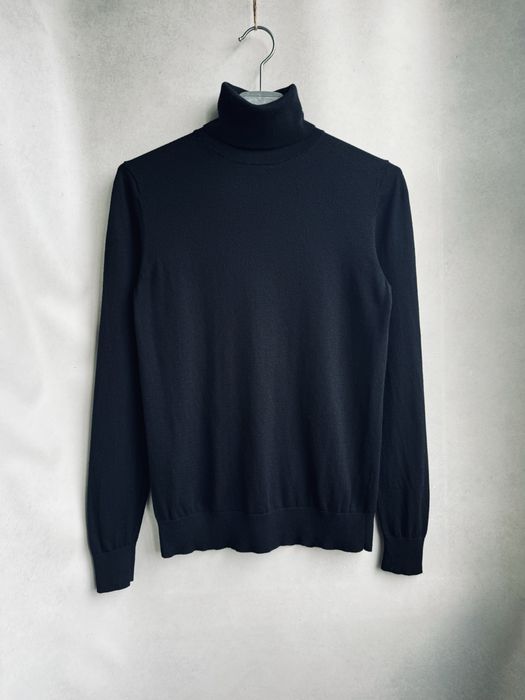 Черный гольф Massimo Dutti женский з шести та шелка оригинал. Жіночий гольф Massimo Dutti Silk/Wool в чорному кольорі оригінал