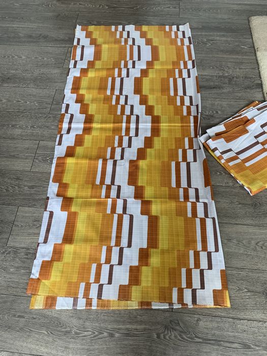 Tkanina  zasłony Prl   modernistyczna vintage lata 60-70