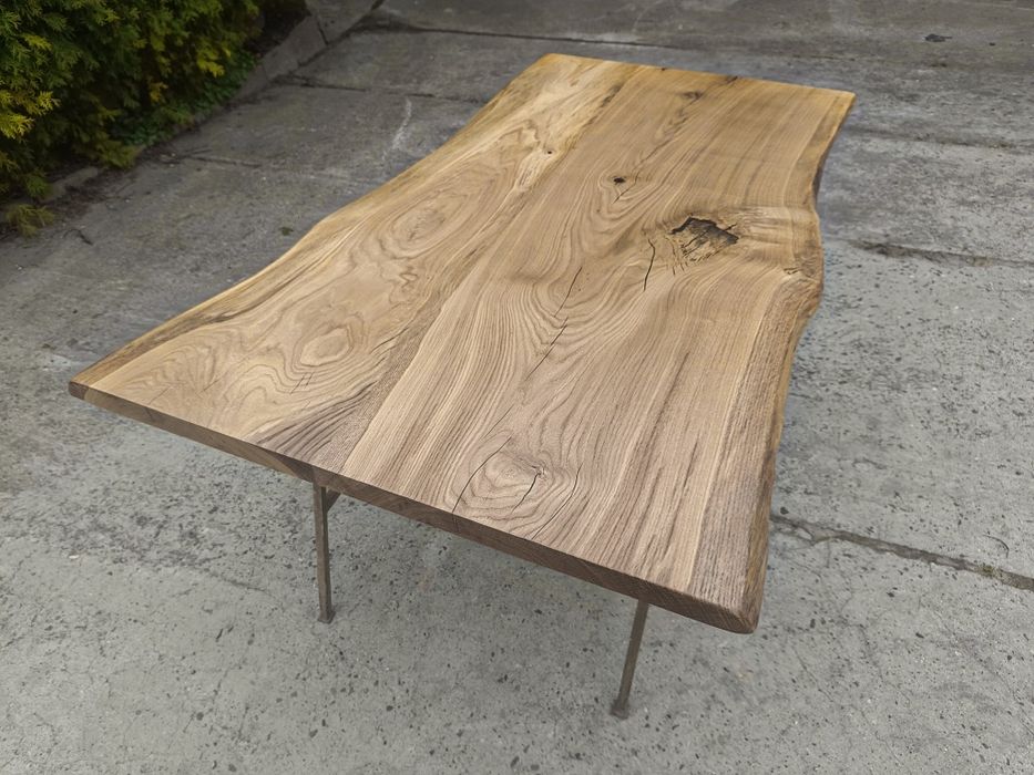 Blat dębowy• 180x80• na stół Live Edge
