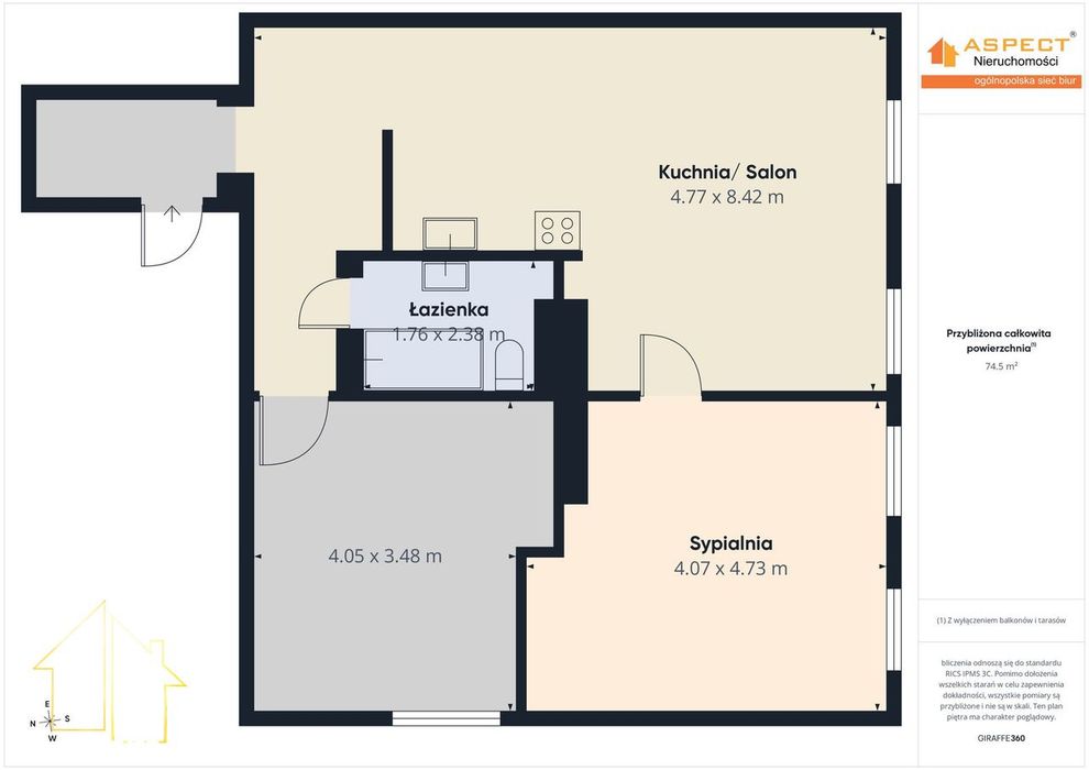 Komfortowy apartament W pobliżu centrum