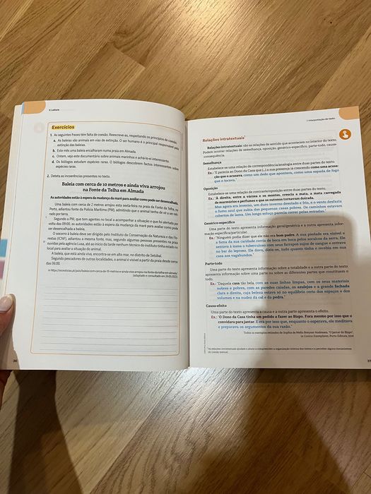 Livro de preparação para exame português 9 ano