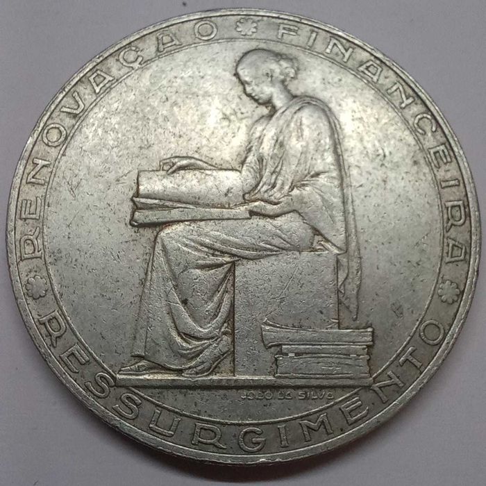 Moeda Prata 20$00 (1953) - Reforma Financeira - Estado MBC