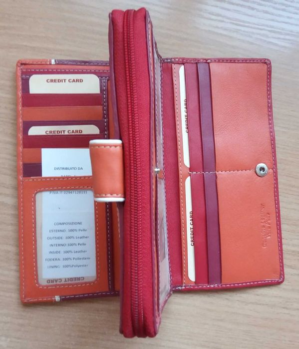 Портмоне кошелек гаманець Badolato Италия натуральная кожа