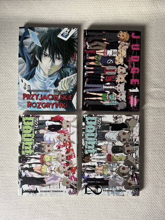 zestaw mang tajemnice, death game, thriller, horror