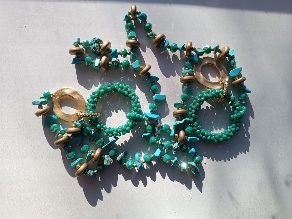 Вінтажне намисто з бірюзою/Англія