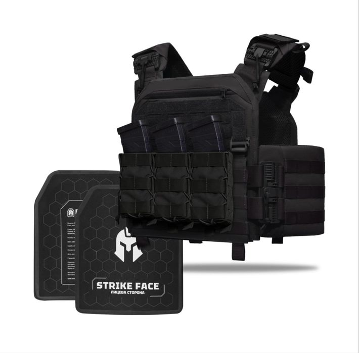 Бронежилет 6клас захисту: плитоноска, керамічні плити, підсумки під АК