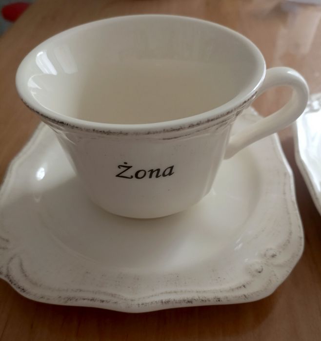Filiżanki mąż żona nie używane