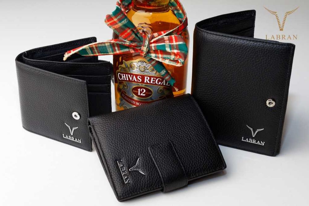 Wyjątkowa promocja - Męski pasek skórzany brązowy - marki Labran