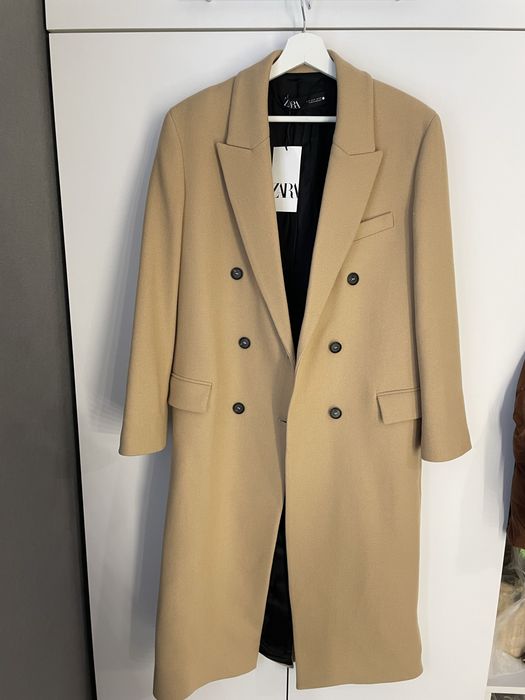 Пальто Zara з вовною преміум лінійка