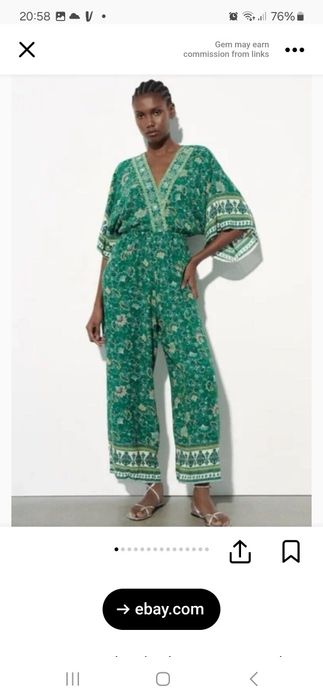 Kombinezon ZARA w stylu boho rozmiar M