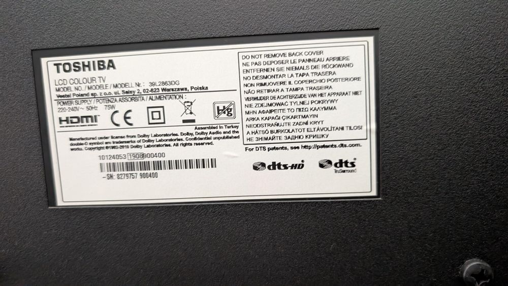 Smart TV Toshiba televisão