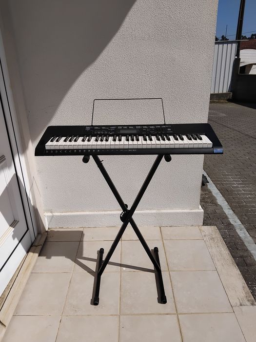 Teclado Casio CTK-3500 + suporte + adaptador