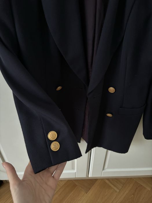damska dwurzędowa marynarka PETITE SOPHISTICATE vintage rozm. S