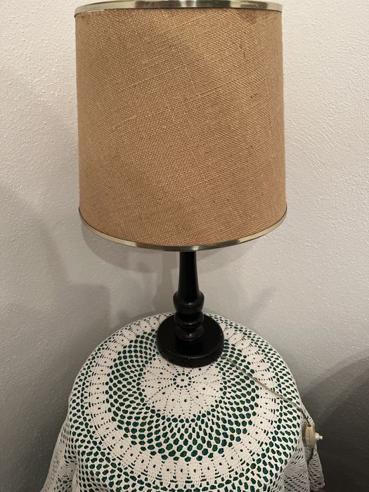 Conjunto candeeiro com  camilha tampo 40 cm