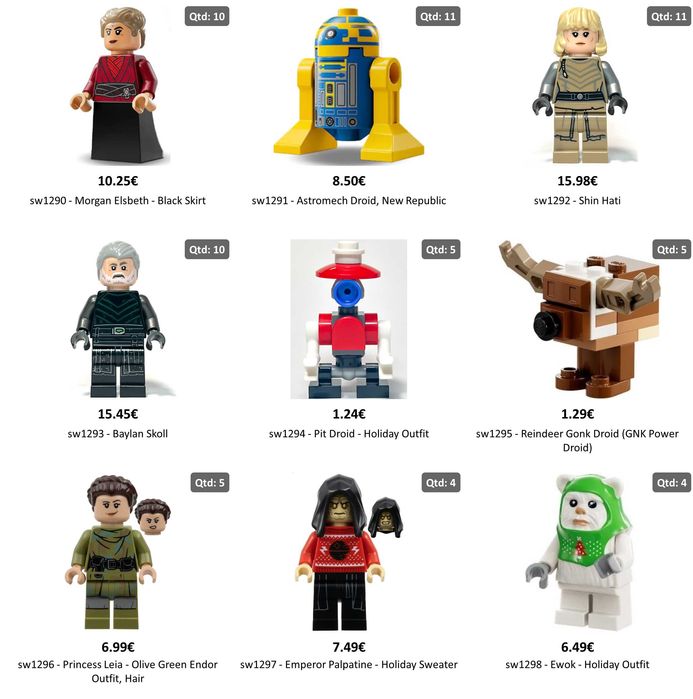 Minifiguras Lego Star Wars