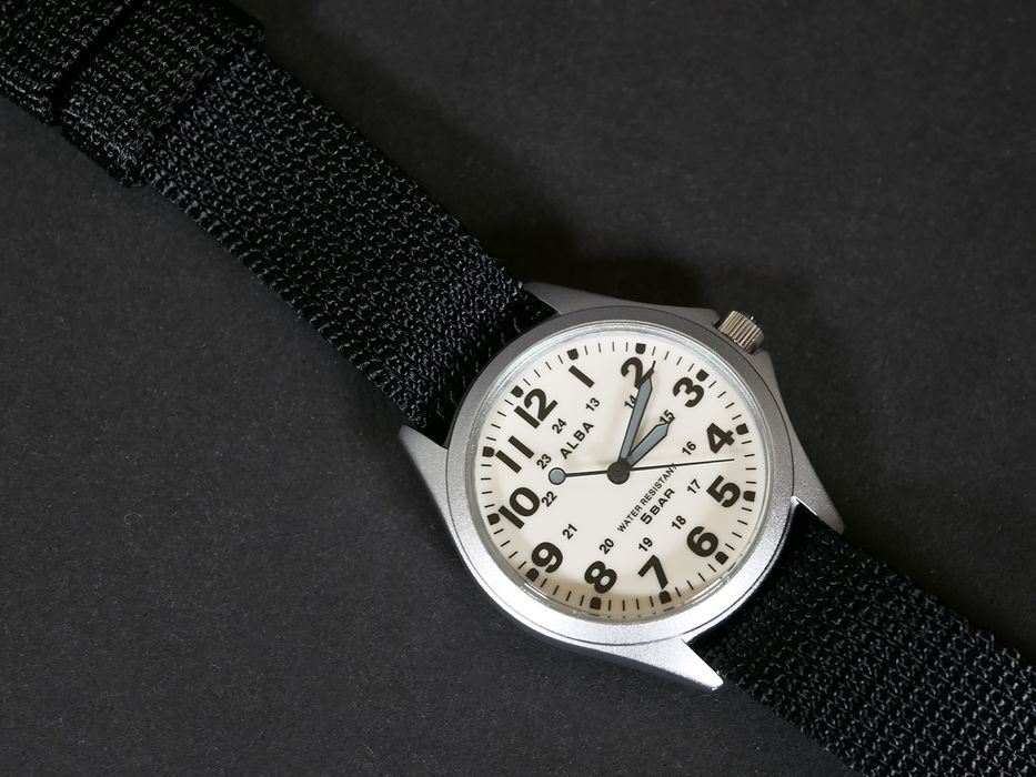 Seiko ALBA AQPK401 Ø35.5мм/ Люм на весь циферблат