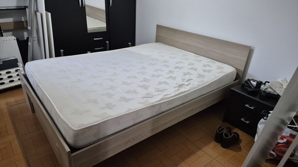 Cama casal + colchão barato