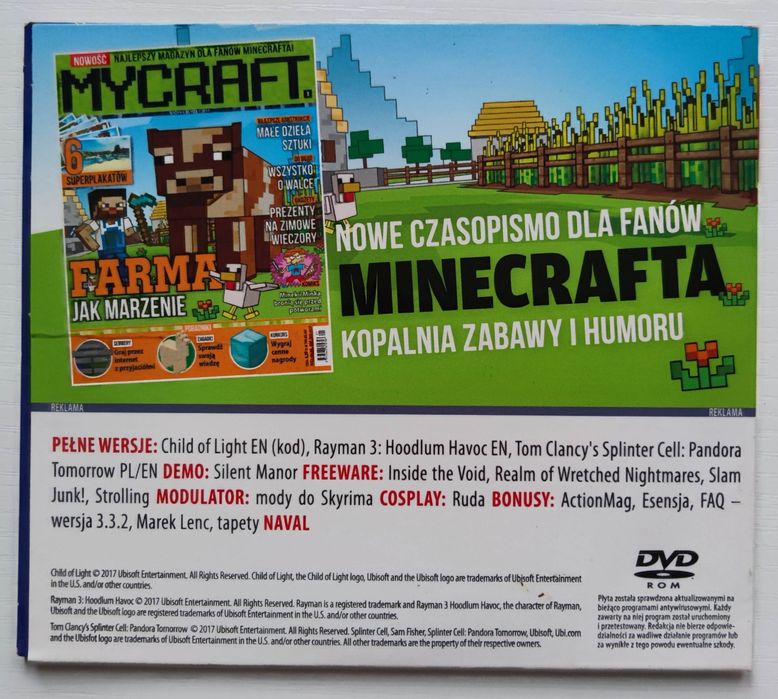 Gra CD-Action 266 Child of Light Splinter Cell Pandora Tomorrow Rayman