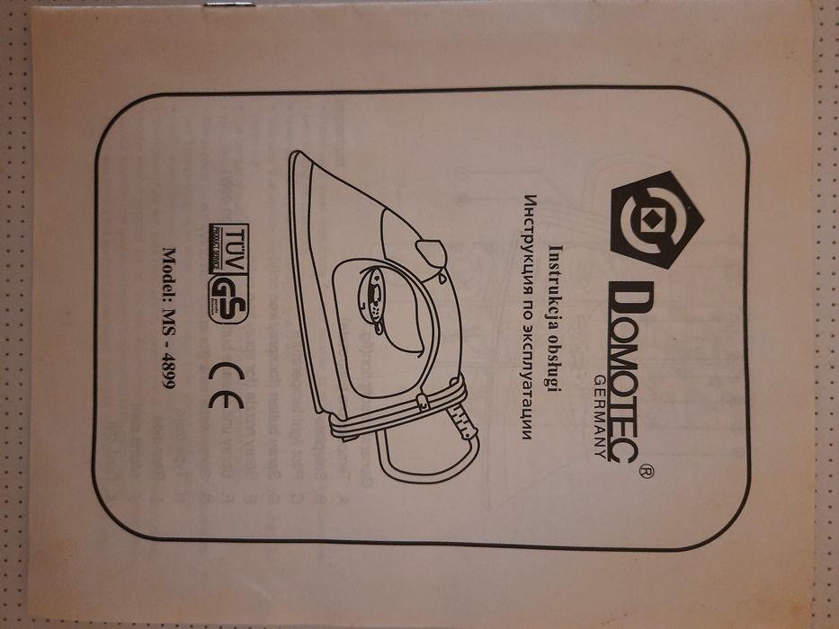 Утюг       Domotec