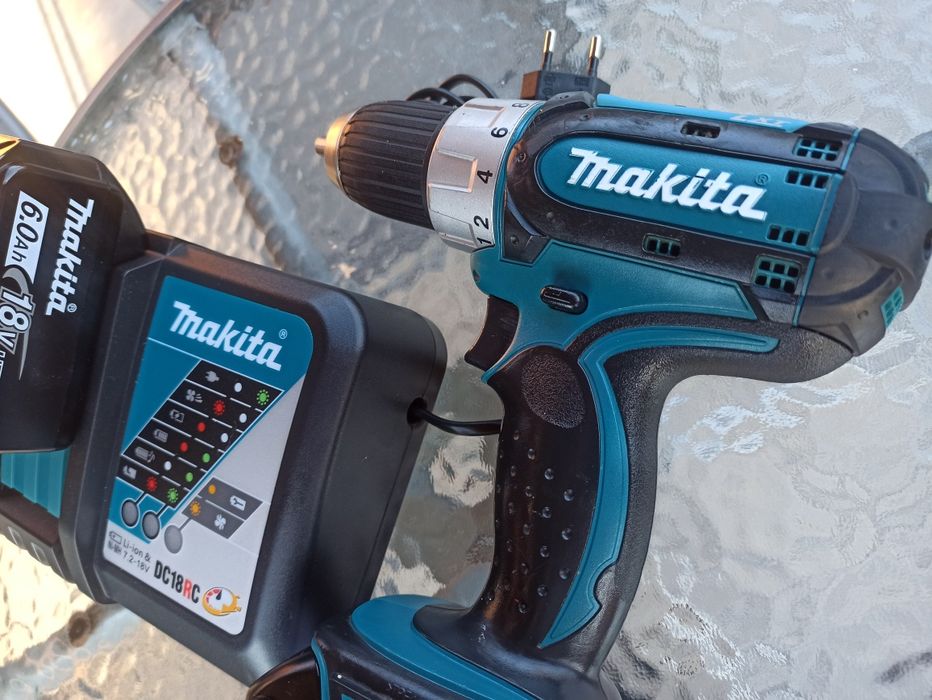 Zestaw Wkretarka MAKITA BDF452 + dwie baterie 6AH + ładowarka