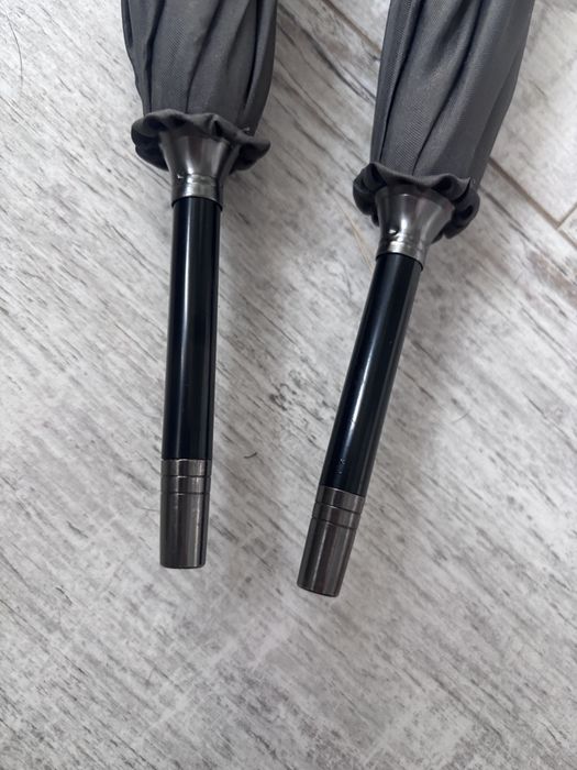 Parasol duzy srednica 104 cm IBM srebrzysty szary elegancki uniseks nowy automat