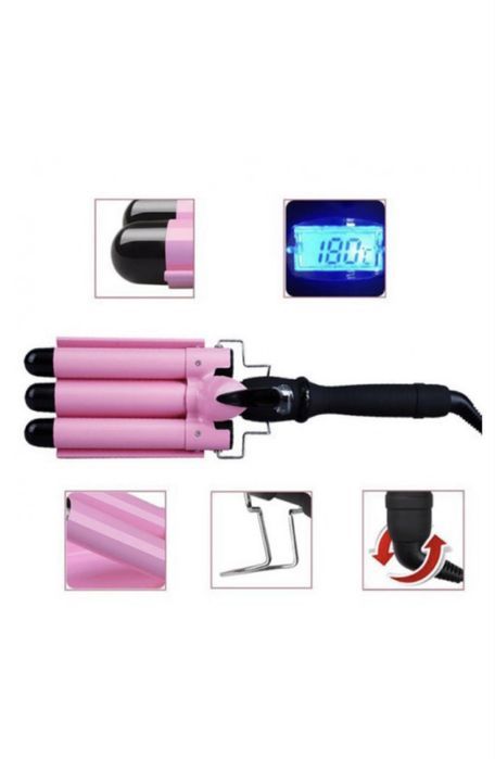 Плойка потрійна для завивки волосся