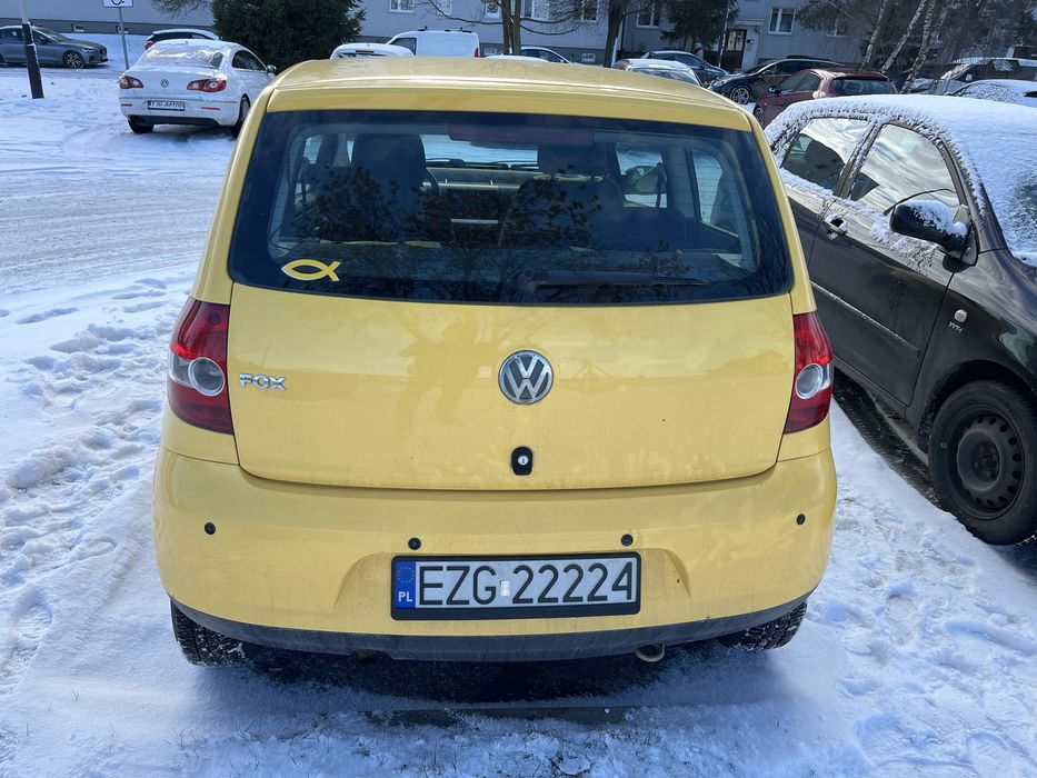 VW Fox 1.2 Żółty rocznik 2006