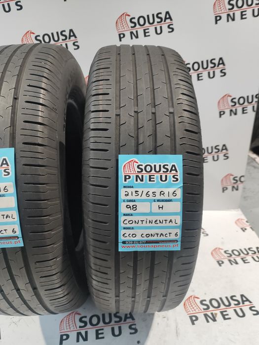 2 pneus semi novos 215-65R16 Continental - Oferta dos Portes