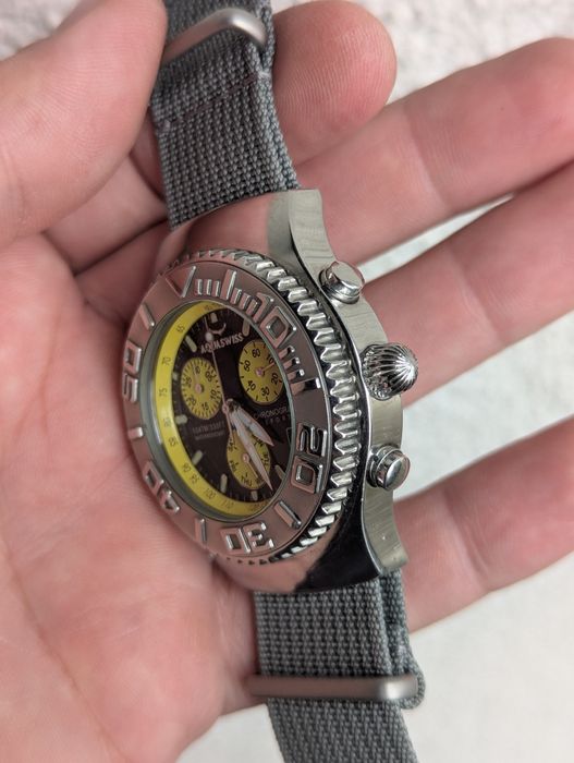 Годинник AquaSwiss Chronograph швейцарський чоловічий